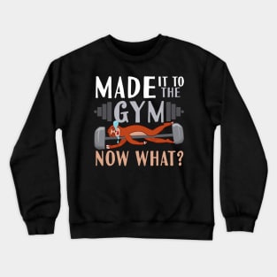 Made It To The Gym Now What? Sloth Crewneck Sweatshirt